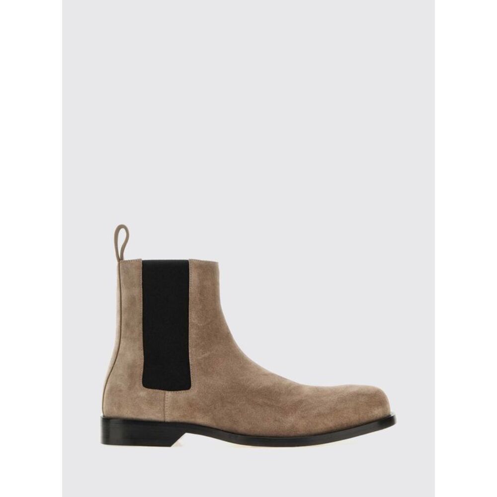 Loewe Men Bobine Chelsea Boots Loewe In Suede Calfskin With Round Toe